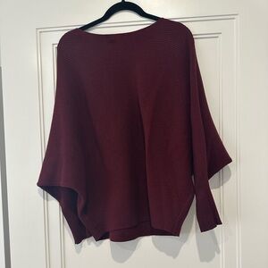 Joan Vase Maroon Sweater Top